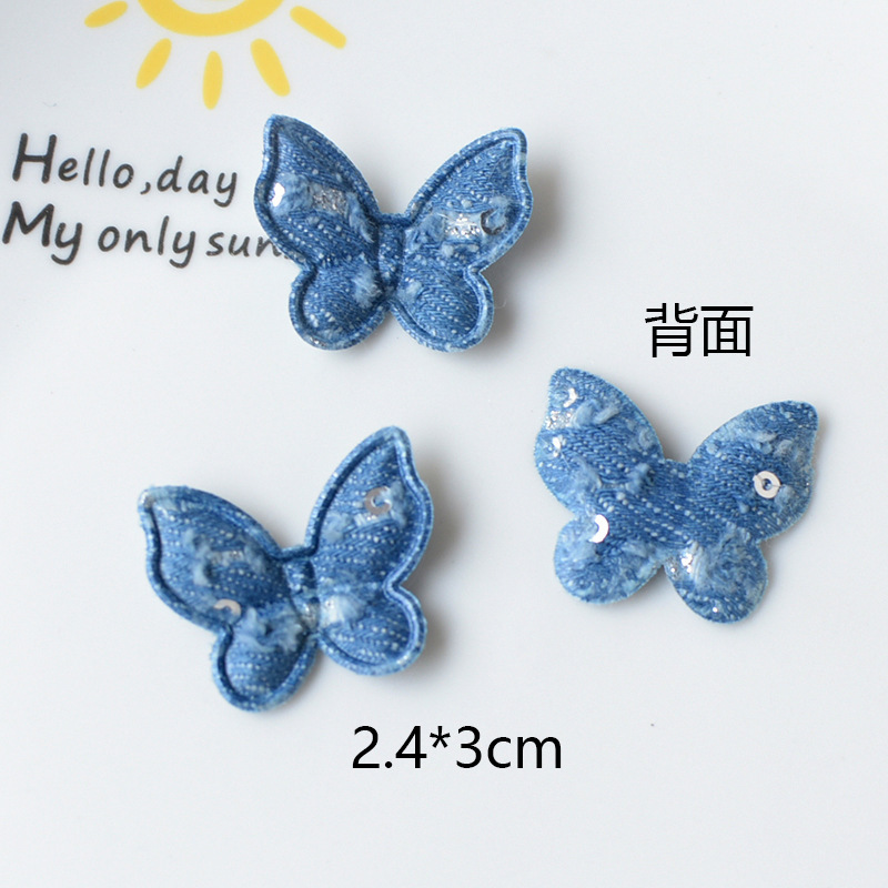 热销牛仔系列兔子蝴蝶结爱心饰品配件手机壳洞洞鞋diy材料pj1830|undefined