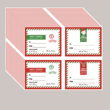 30张/包120PCS装圣诞装饰系列礼品贴纸圣诞自粘包装信封礼品标签