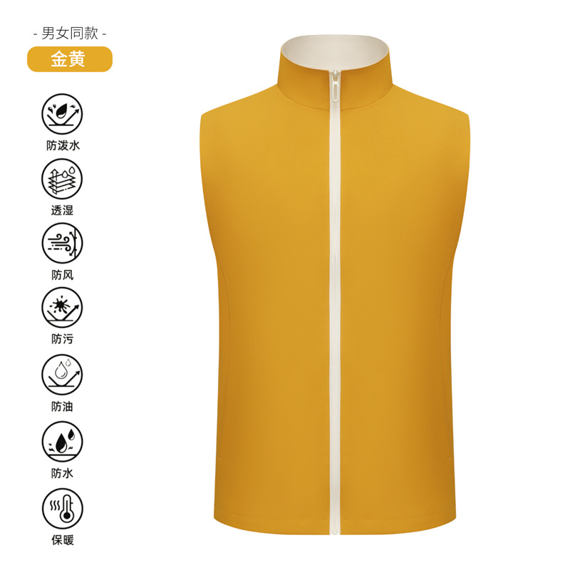 Trajes de trabajo de alta gama publicidad chaleco rojo de investigación chaleco voluntario de bienestar público chaleco personalizado logotipo de impresión