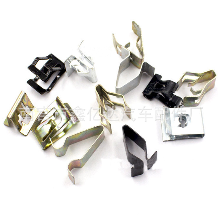 240 Unids panel de instrumentos en caja clip de hierro panel lateral de audio clip de metal en forma de U tira decorativa clip de acero