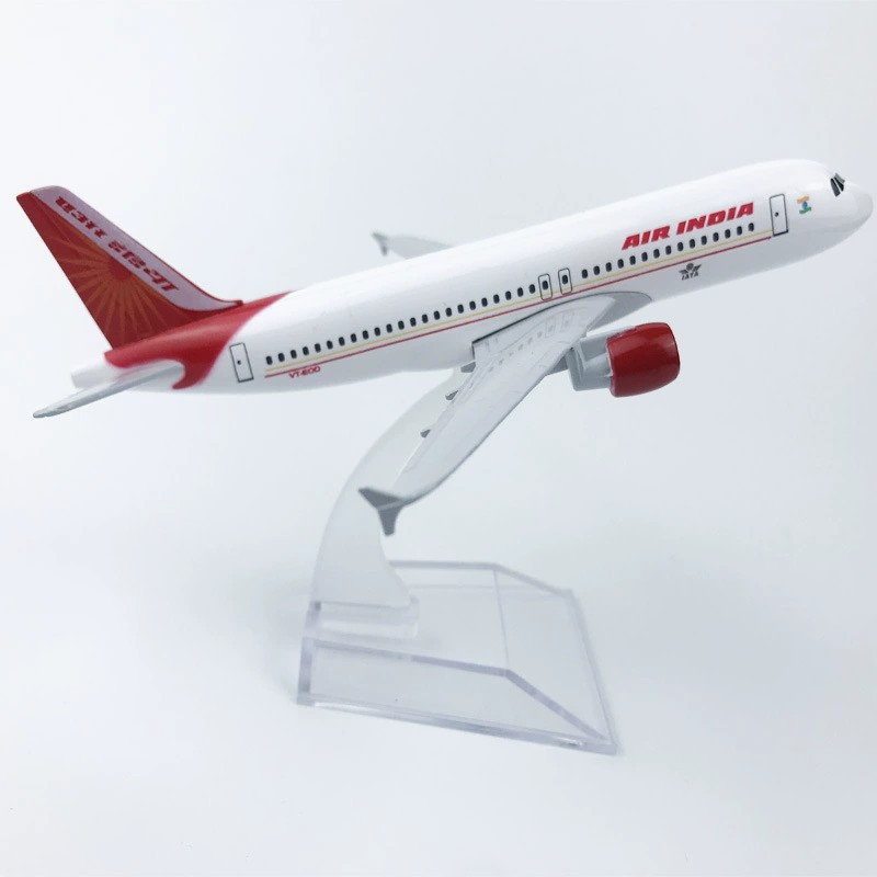 Modelo de avión de simulación de la serie A320 de la aviación extranjera con aleación de tren de aterrizaje