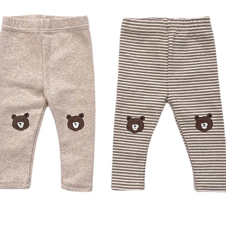 Niñas polainas de primavera estilo coreano ropa para niños bebé oso polainas bebé niñas pantalones de primavera pantalones de niño