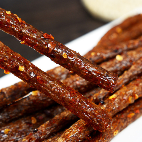 Kingzi Sliced Spicy Chicken Sinew 172g/bag Spicy Snack Noodles Flavor Vegetarian Meat Big Chicken Sinew Wholesale 