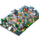 Compatible with Lego three-in-one Suzhou Garden General Hospital House Building Assembled Building Blocks Model Creative Toy Ornaments
