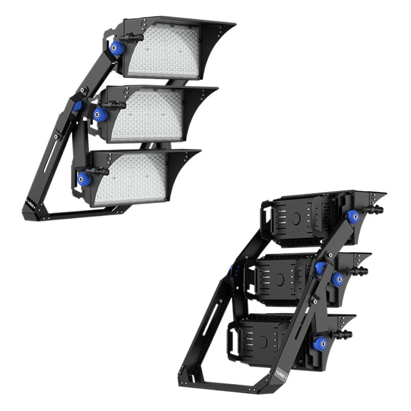 Transfronterizo LED módulo túnel de luz al aire libre sitio de construcción cuadrado Luz de inundación de alta potencia profesional estadio luz fabricante