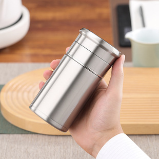 Simple Tea Separation Cup Thermos Men's 316 Stainless Steel Water Cup Portable Tea Cup Travel Tea Cup