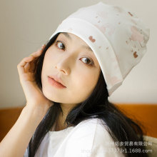 月子帽春夏季薄款产后纯棉防风护额头产妇头巾睡眠套头坐月子发带