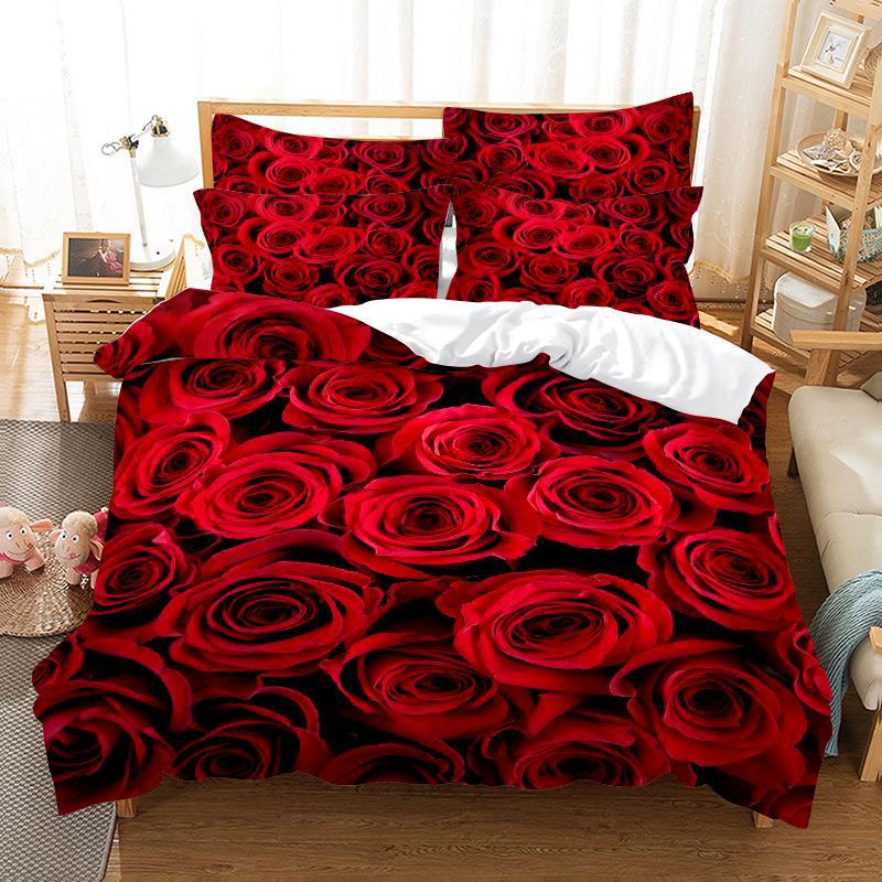 Rose Quilt Cover 3 / AU Queen 210x210cm-China