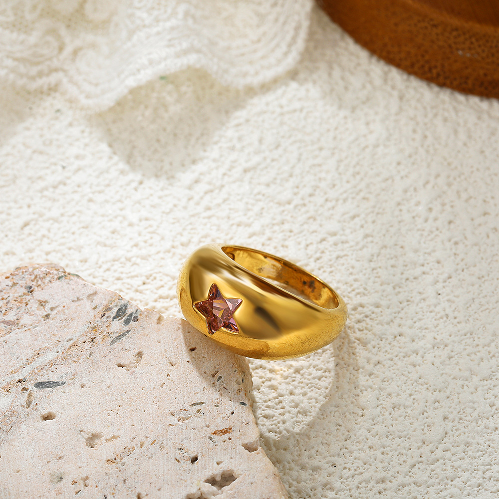 10g Weight Zircon Inlay Material Rings Classification 1 Piece Quantity Holiday, Daily Occasion Copper Material Heart Shape Pattern Spring&Summer Season Unisex Gender Inlay Design Vacation, Classic Style Style Wholesale Jewelry Vacation Classic Style Heart Shape Copper Zircon Inlay Rings 1