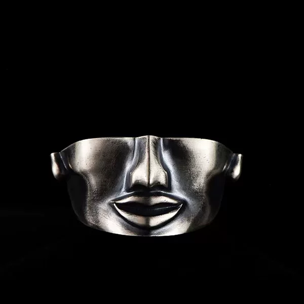 European and American cross-border premium zodiac dragon head ring, a bold and retro men’s accessory, a punk-style skull ring with a unique design
