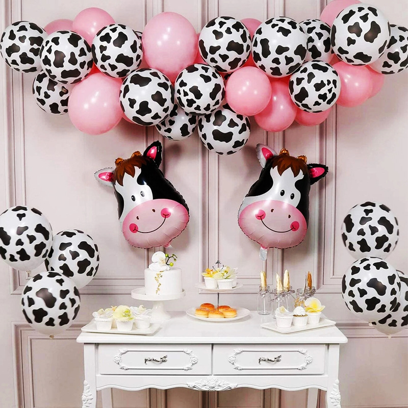 Birthday Cows Emulsion Party Balloons 1 Set display picture 1