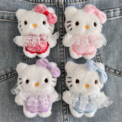 蕾丝裙子hellokitty毛绒公仔配件卡通玩偶胸针挂件diy包装饰辅料