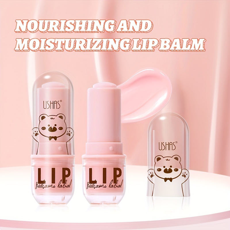 (Displaybox) USHAS 3-Farben feuchtigkeitsspendender pflegender Lippenstift, Anti-Aging und aufhellend_voghion.com