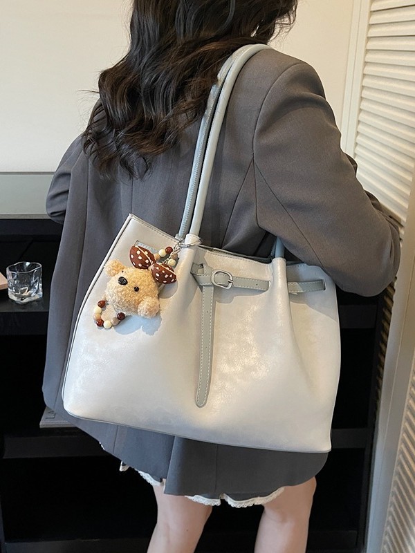 Nueva bolsa de hombro coreana para mujeres 2026 simple moda bolso de brazo para viajar al trabajo bolso de gran capacidad