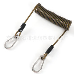 強力不鏽鋼絲彈力失手繩 防丟伸縮海釣船釣電絞輪加粗鋼絲彈簧繩