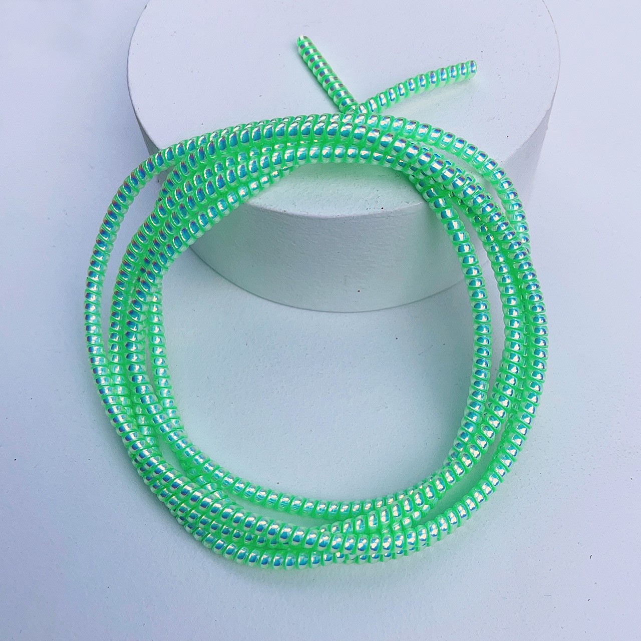 1.4m/1.6m cuerda de bobinado láser protección del medio ambiente TPU cable de datos del teléfono móvil cable de protección bobinado cuerda de resorte cubierta protectora