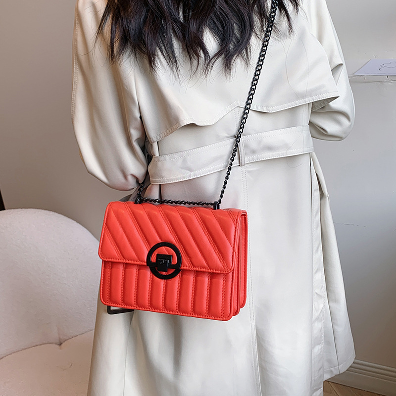 Moda transfronteriza casual de costura bolso pequeño de cadena de transporte de hombro de mujer