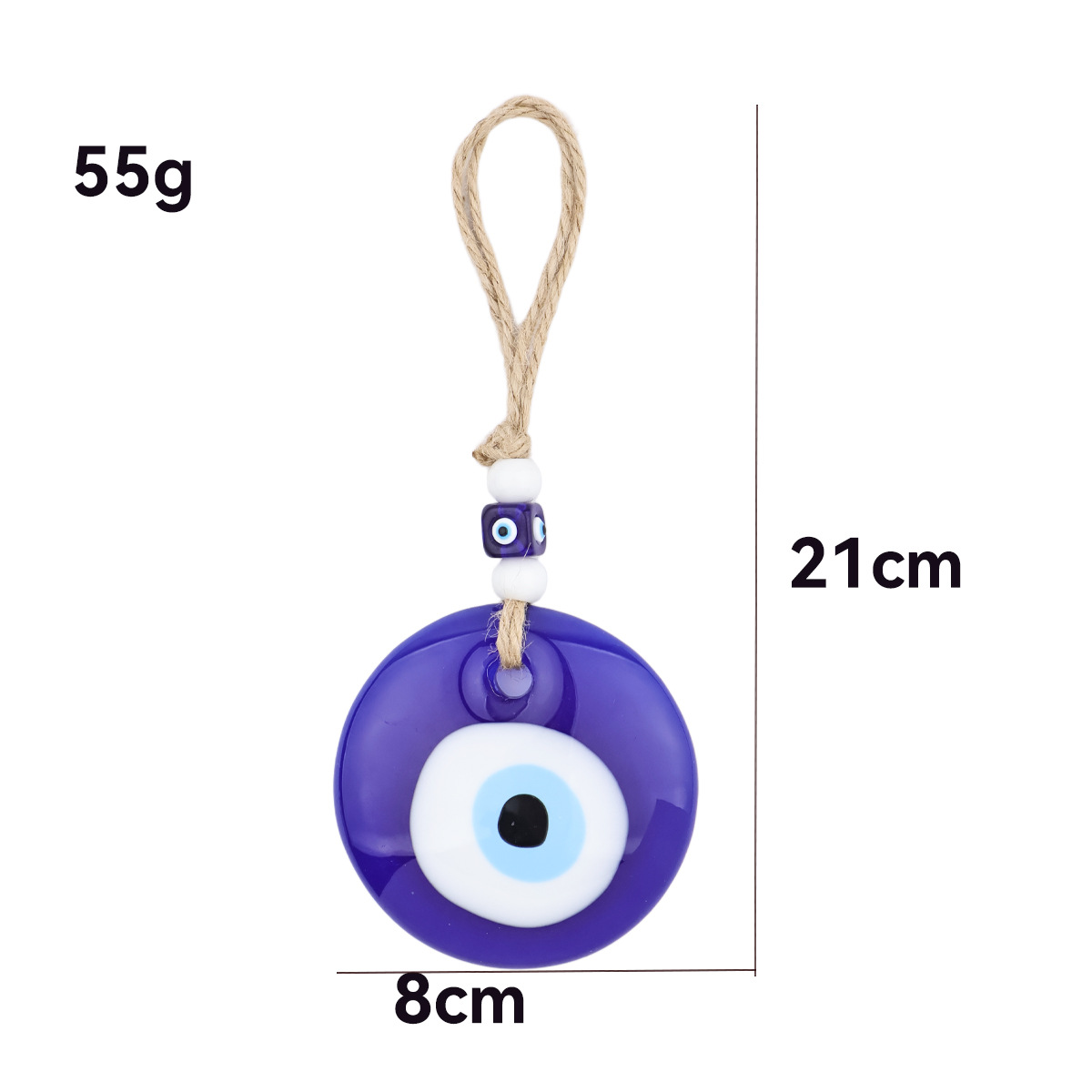 Colgante de Vidrio del Ojo Turco para Coche de Vidrio para Coche y Llavero