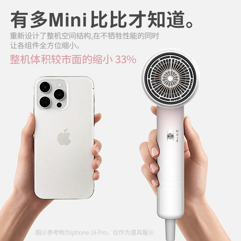 MINI高速吹风机负离子恒温护发大功率电吹风家用宿舍大风力风筒|undefined
