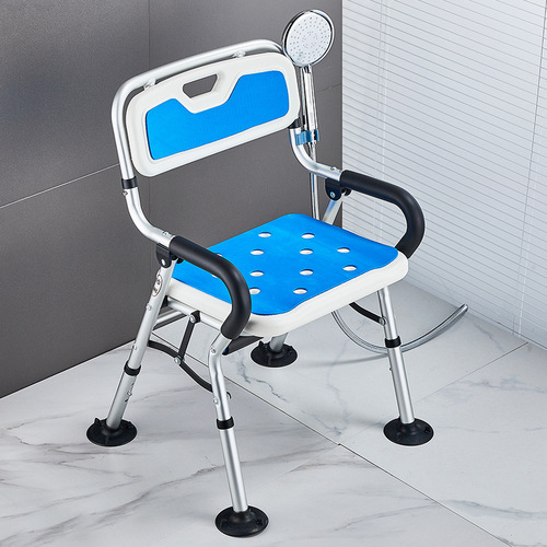 New anti-rollover foldable Japanese-style anti-slip bathroom shower chair for elderly and pregnant women bathroom shower stool