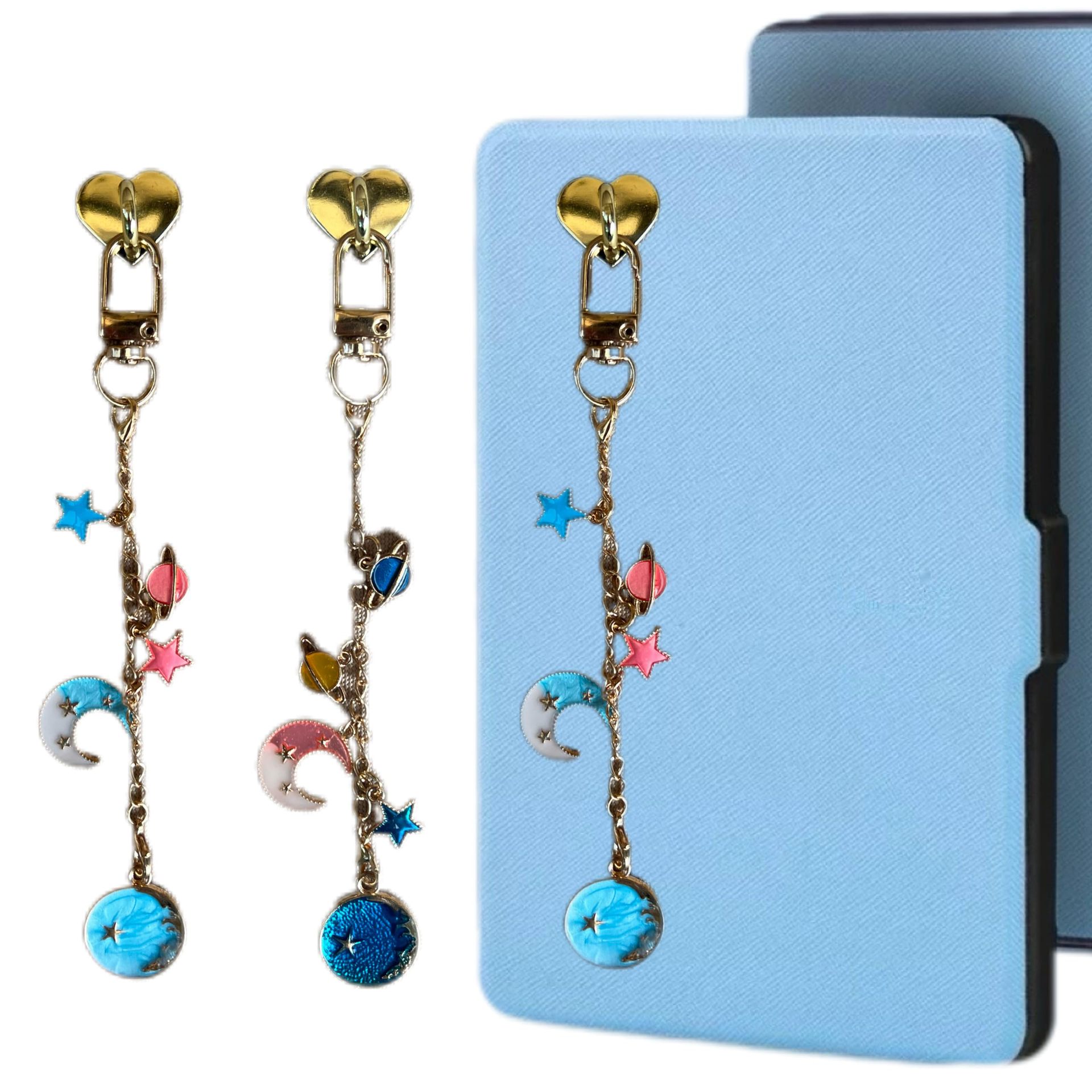 Foreign Trade Creative Oil Dripping Flower Butterfly Keychain Sunflower Mobile Phone Backpack Key Chain Jewelry Heart Buckle Pendant