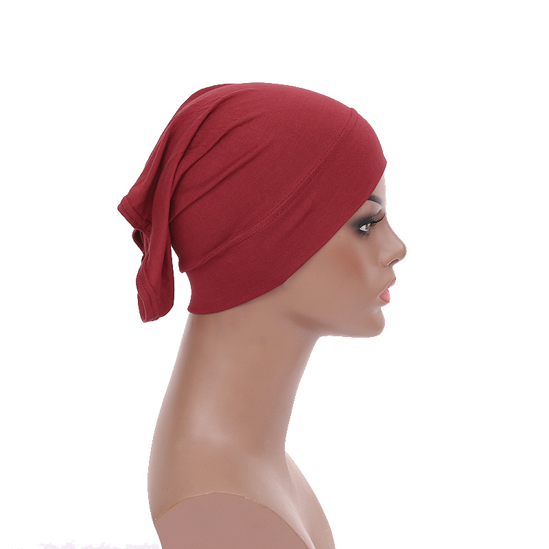 Muslimischer Hut, mehrfarbig, elastische Kappe aus merzerisierter Baumwolle_voghion.com