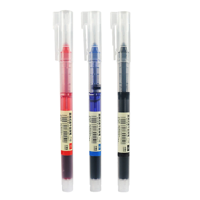 Rollerball quick dry high quality capacious rollerball pen, 0.5mm