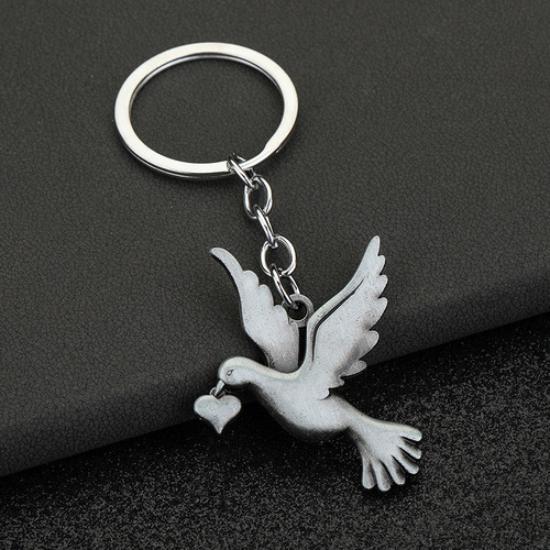 Factory direct sales, cross-border supply, peace dove jewelry accessories, necklace pendants, car charms, key chain pendants