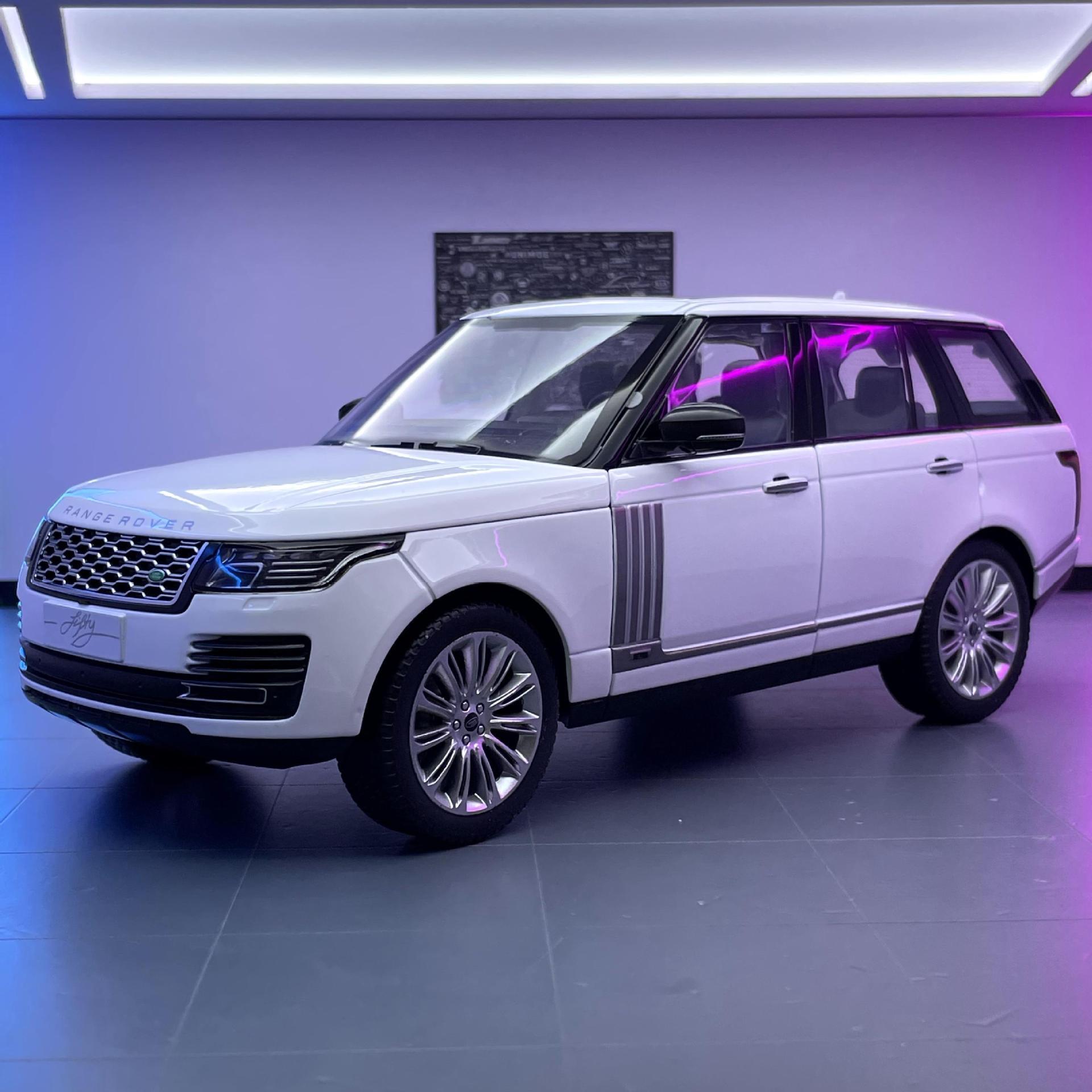 Qiyi aleación coche modelo 1:18 tierra Tiger Range Rover 50 aniversario iluminación efecto de sonido juguete todoterreno vehículo modelo decoración colección