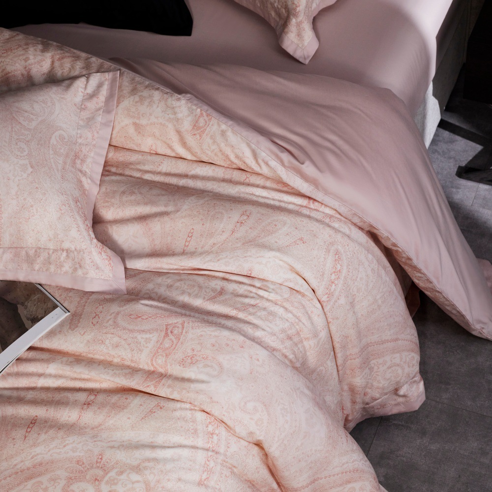Set copripiumino elegante in cotone tencel spazzolato_voghion.com