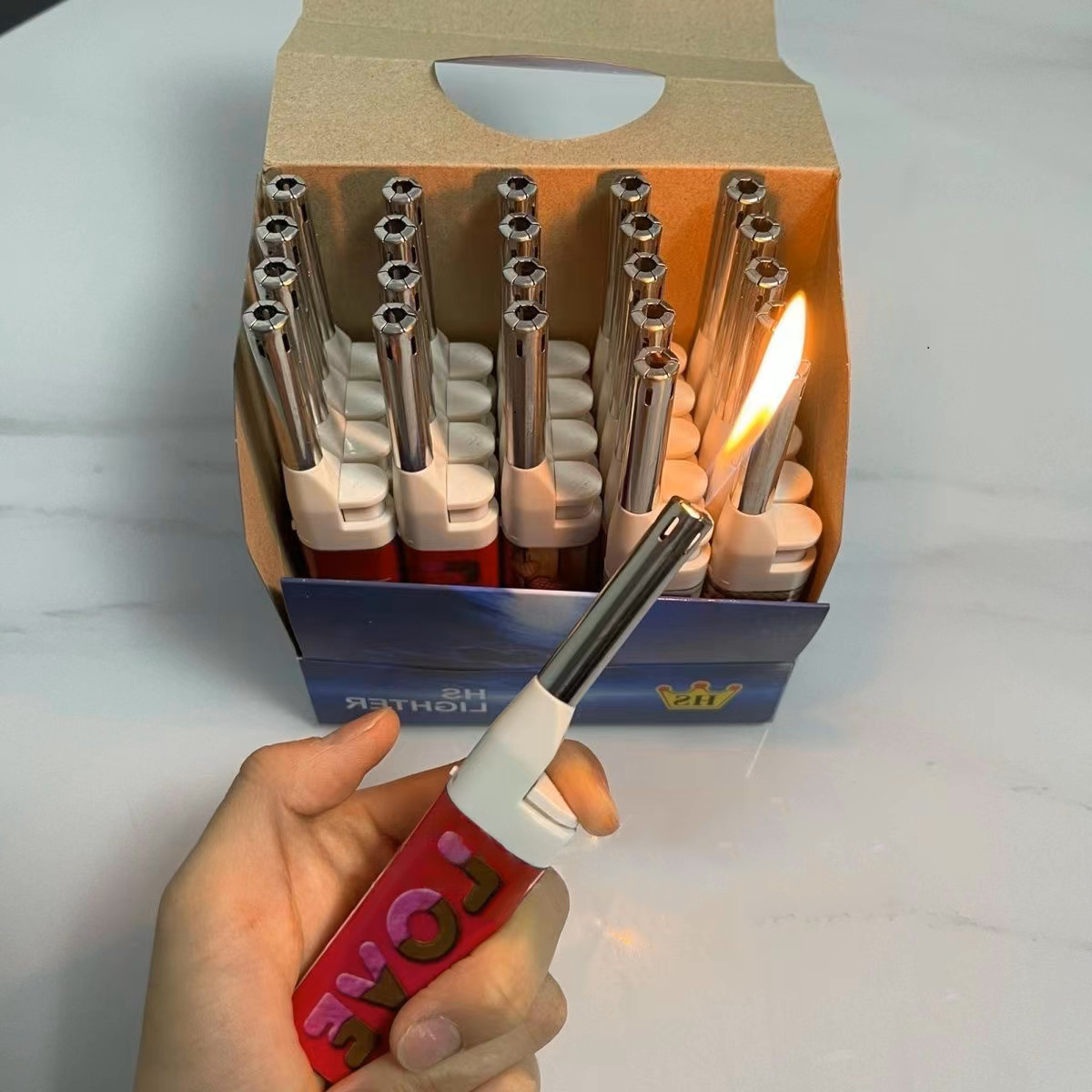 Long Mouth Lighter, Short Igniter, Open Flame, Portable Lighter, Cigarette Lighter, Gas Stove, Compact Special Price