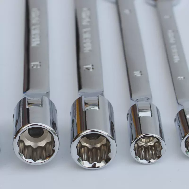 Mangas de cabeza móvil de doble propósito 8 - 22mm llave de mandíbula abierta llave de ciruela herramienta de reparación de automóviles