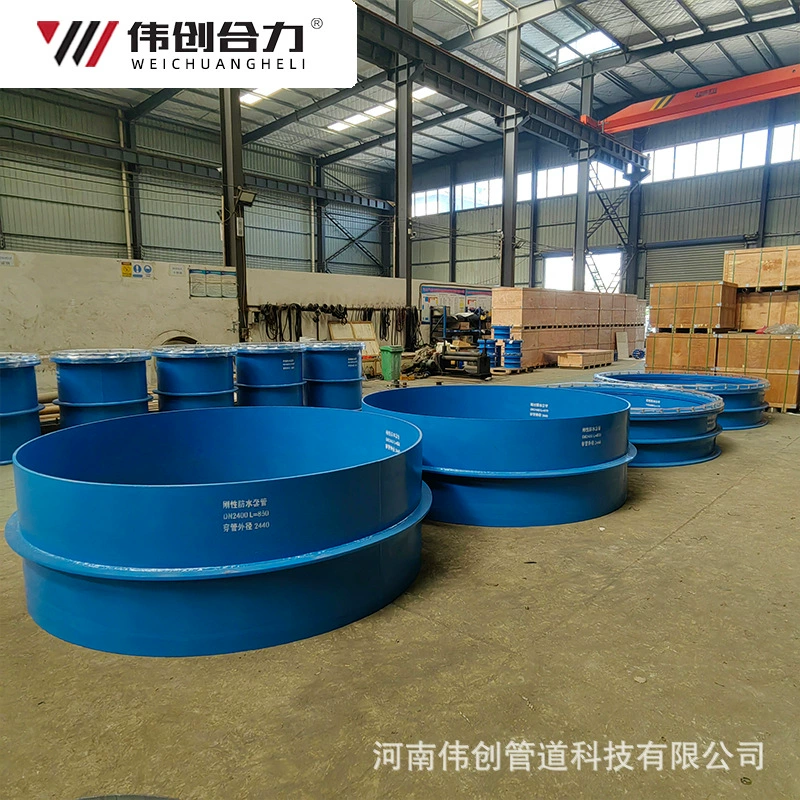 Защитный герметичный настенный водонепроницаемый кабельный канал из нержавеющей стали 304, изготовленный на заказ производителем, с предварительно встроенным водозащитным элементом, DN100, жесткий.