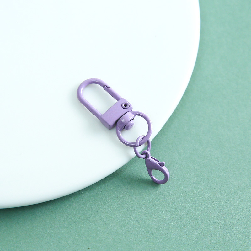 [Purple] Door buckle + 14mm lobster clasp