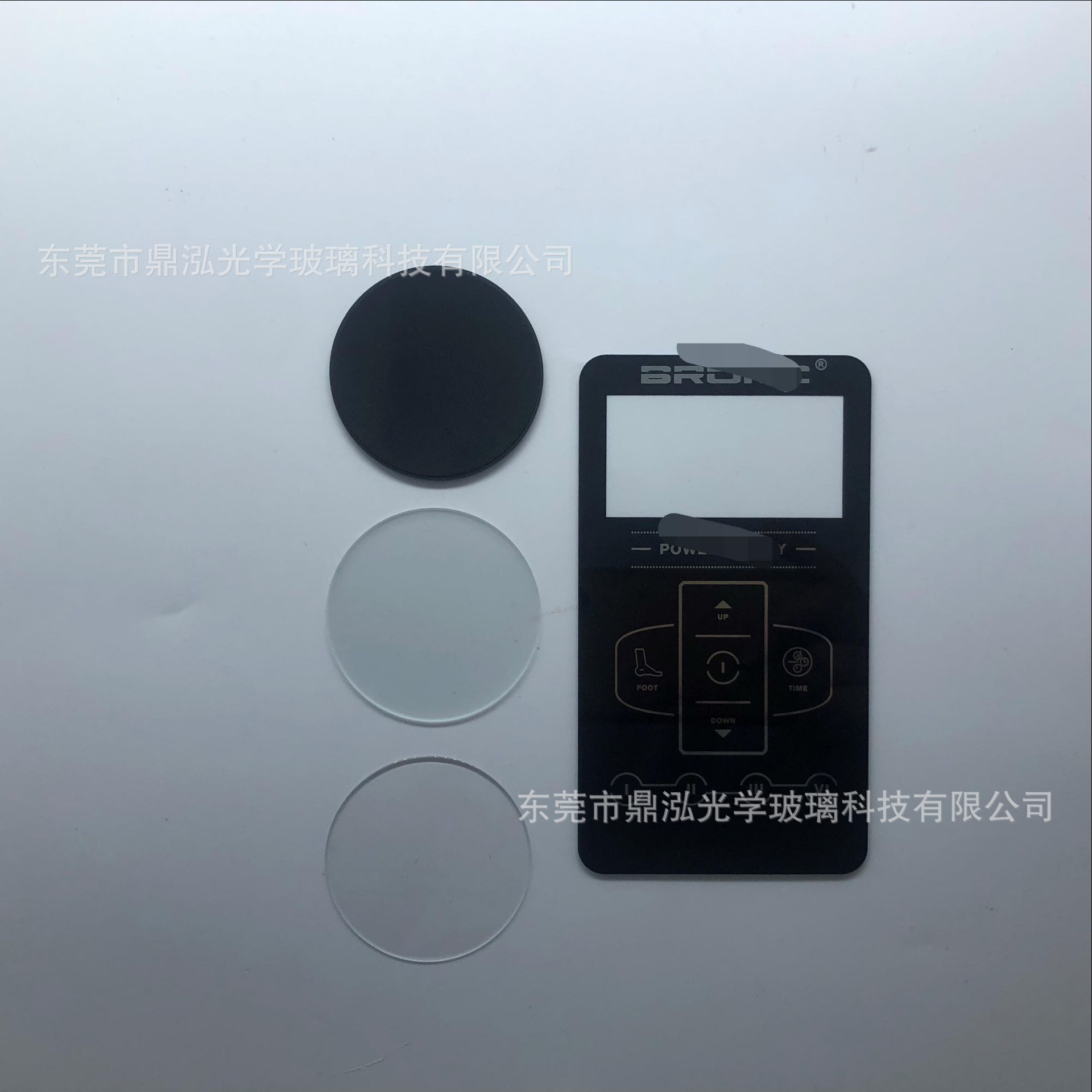 钢化玻璃镜片工厂加工医疗器械圆片丝印视窗镜片来图来样加工定制