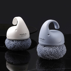 Feituo Jixiang Short Handle Polyester Cleaning Ball Home Cleaning Brush Kitchen Short Handle Dishwashing Brush Can't Remove Fibers