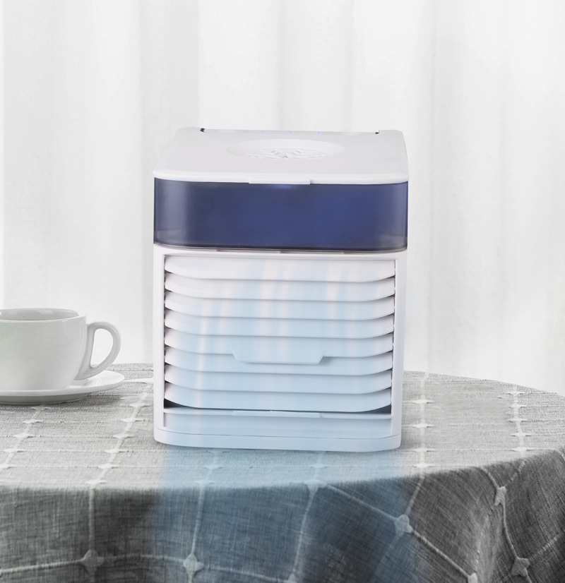 New Third Generation Mini Air Cooler USB Charging Small Portable Cooling Fan Home Desktop Mini Air Conditioner
