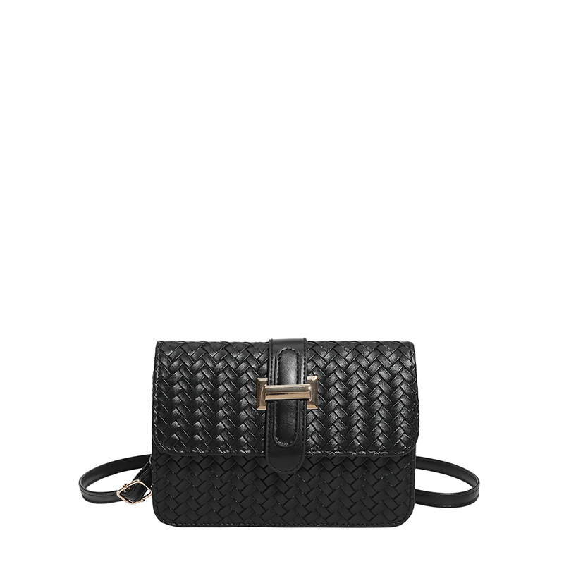 Borsa a spalla donna intrecciata elegante borsa baguette_voghion.com
