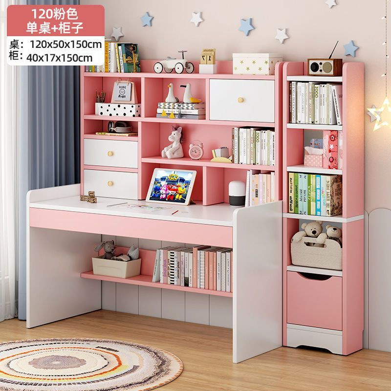 120 핑크 책상 + 책장
