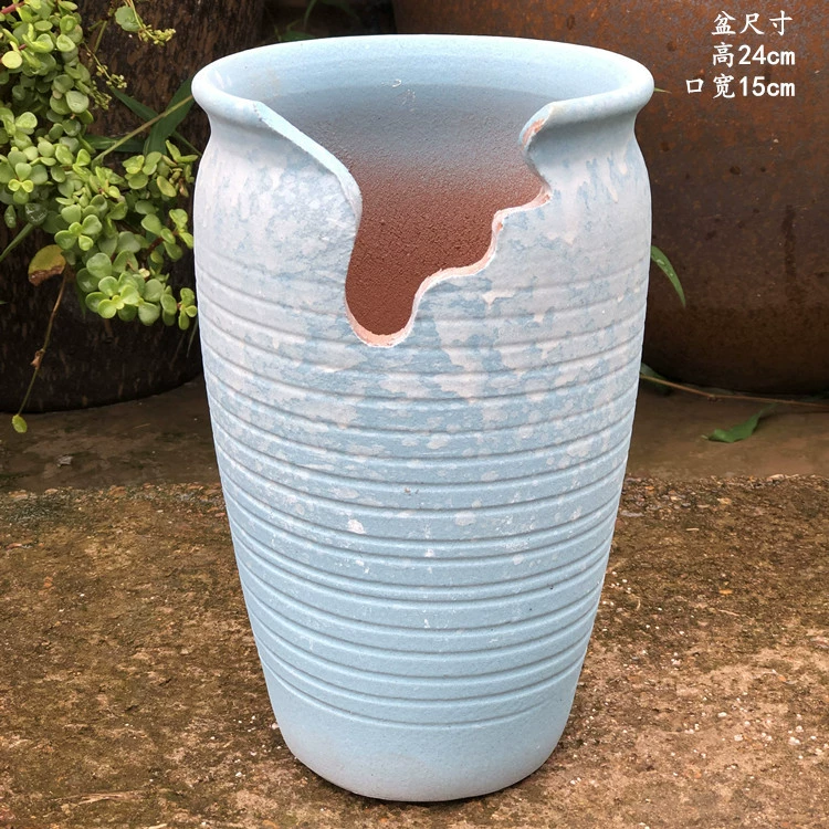  Handmade Cotton High Class, succulent old pile Flower Pot Purple Purple Purple Purgone Pot Purple Sand Pottery Tank Gap Ceramics Jade Pendant