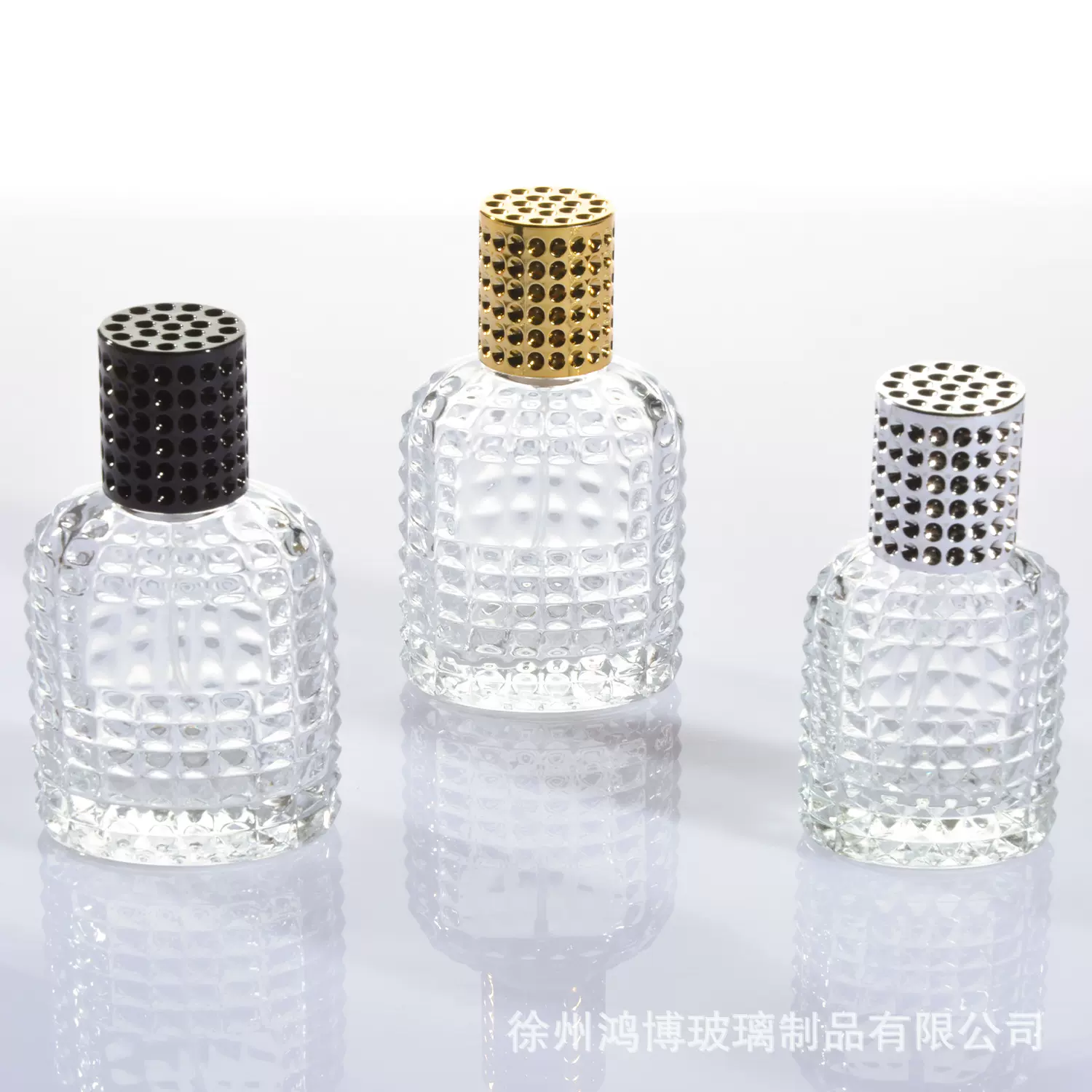 定制螺口玻璃香水瓶菠萝香水瓶50ml透明玻璃香水分装瓶可印logo