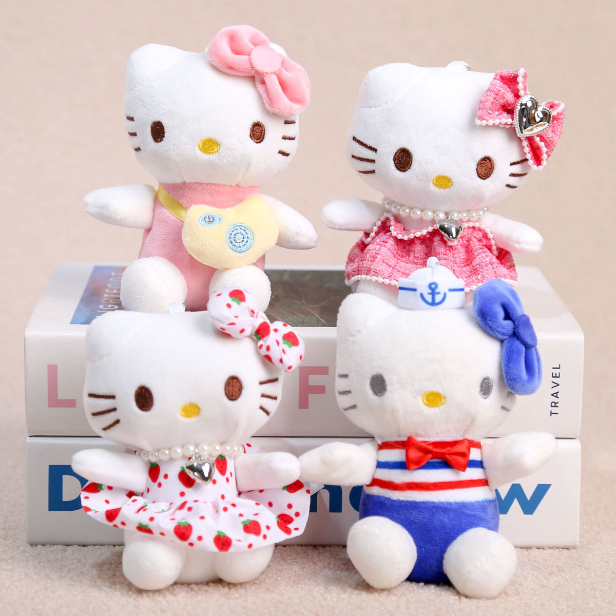 Kate Cat Pendant Collection Cute Cartoon Plush Backpack Keychain Doll Toy Couple Toy Girl Gift