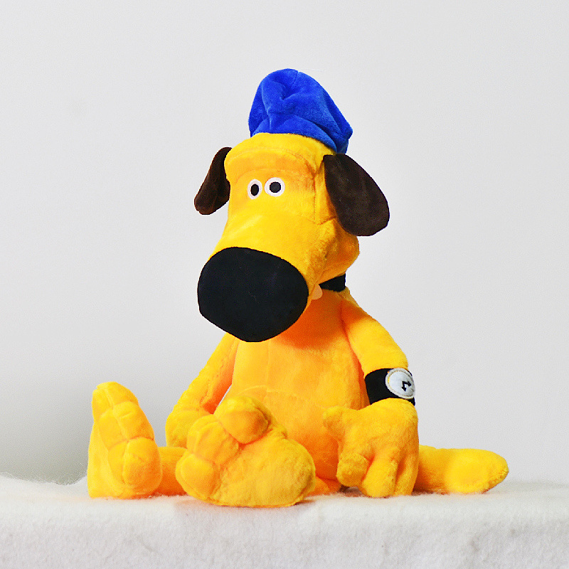 Comercio exterior chenari muñeca DEMU policía perro lindo animal de peluche juguete tendero perro muñeca regalo al por mayor