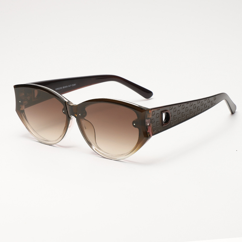 2025跨境新款欧美时尚猫眼墨镜女感防晒太阳镜女跨境批发sunglass|undefined