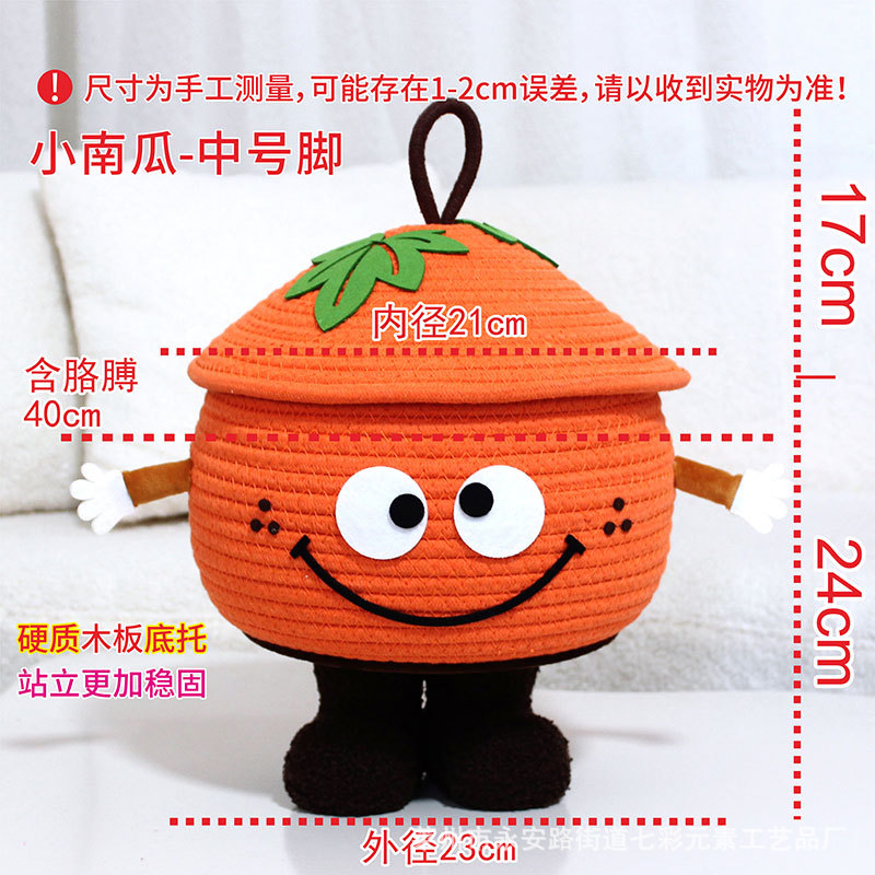 Warm pumpkin treasure—medium feet