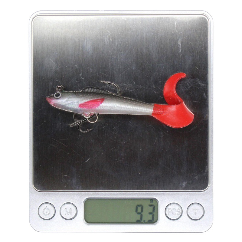 Luya cebo 9cm/9,5G rojo cabeza cola envuelto plomo pescado simulación cebo falso pescado cebo suave Weihai artes de pesca al por mayor