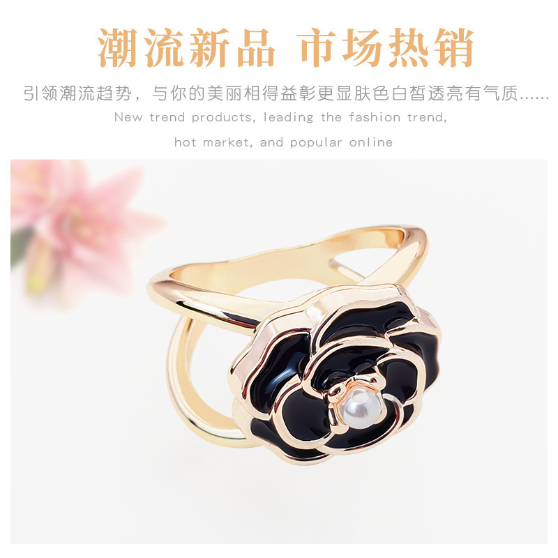 カメリアシルクスカーフバックル、スカーフバックル、洋服ベルト固定結び目バックル、多機能ブローチアクセサリー、露出防止|undefined