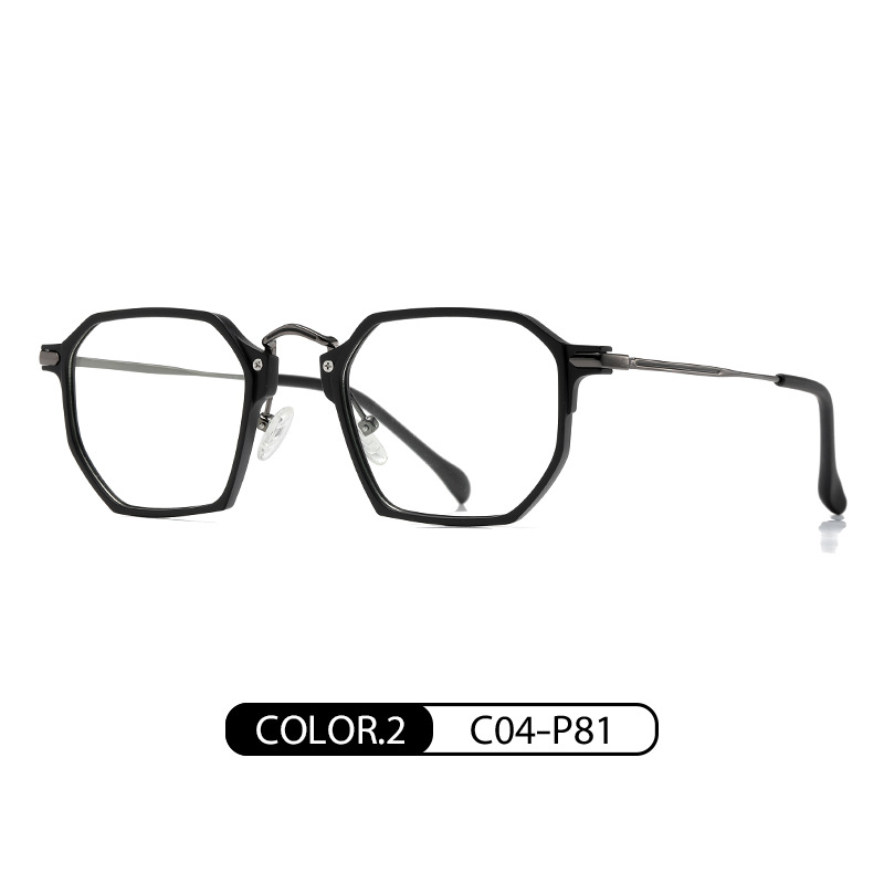 Spot nuevo marco de gafas para hombre, montura poligonal TR90 ultraligera TJ848, se puede equipar con gafas de miopía anti-luz azul para mujer
