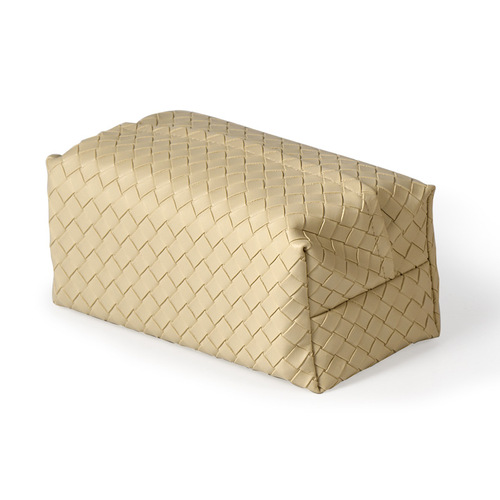 Desktop tissue box PU leather napkin box low-key luxury model hotel restaurant home versatile pull-out paper box