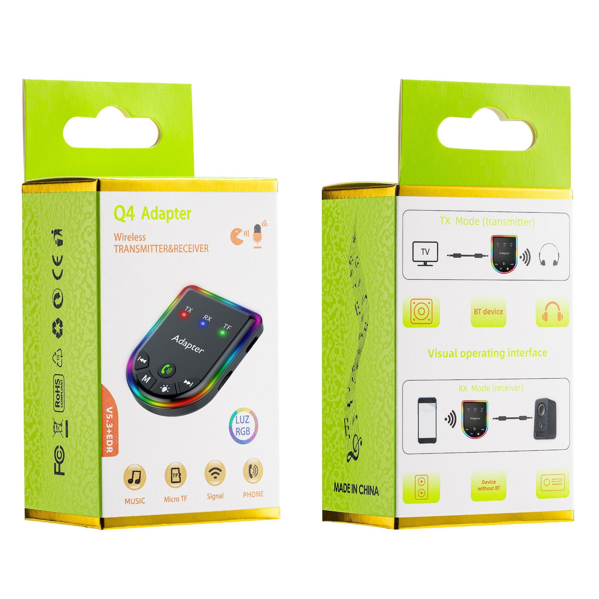 Q1 Bluetooth Fm Transmitter Receiver 4S Store Supplies Wholesale Car Show Promotional Items Wish Independent Station Cross-Border Supply